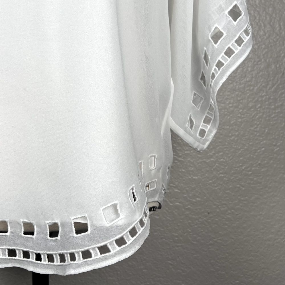 White House Black Market Sz S/P White Camisole and Blouse Dolman Sleeves Cutouts - Picture 4 of 10